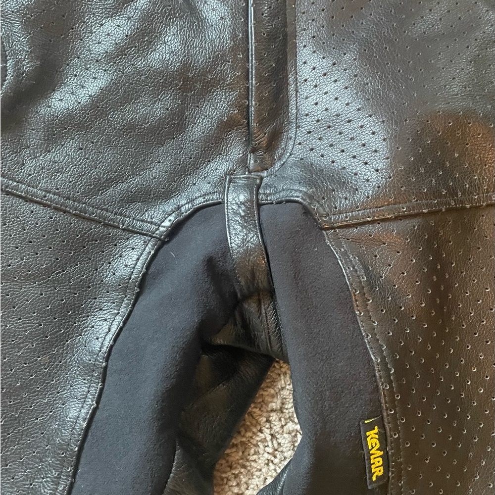 Field Sheer Men’s Vintage All Leather Motorcycle Pants In Sz 36 - Picture 6 of 15